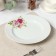 Porcelain plate "Marquise", D = 24 cm, white