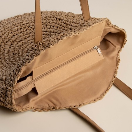 Female Bag Sl Home, manual weaving, cotton, pens length 30 cm, 45 × 43 cm-5