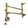 Rolarmist electric Domoterm "Orpheus" P7, 400x800 mm, with a shelf, left, bronze