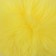 Pompon artificial fur "yellow" d = 10 cm