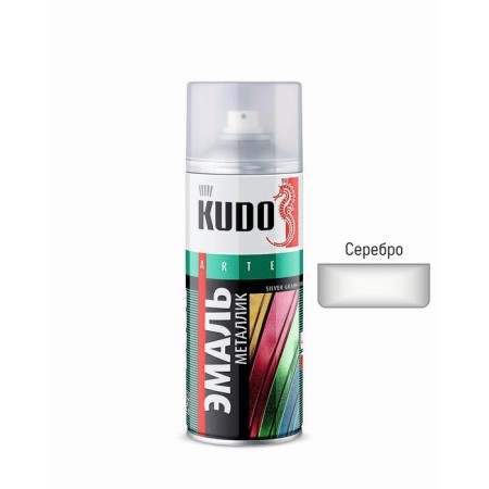 Aerosol paint enamel kudo metallic universal silver 520 ml