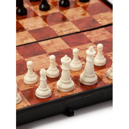 Chess 19 x 19 cm, King H-3.3 cm, d-1.5 cm, plastic board and figures-6
