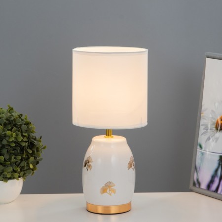 Traffic light "Jenn" E27 40W white-gold 16x16x35 cm Risalux-1