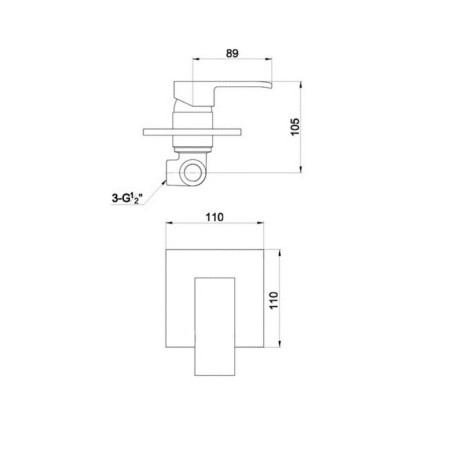 Timo Selene 2089/00sm bideter built with a hygienic shower, chrome-1
