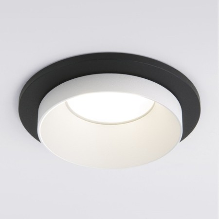 Luminaire Interceptible Elektrostandard, Solar, 92x92x35.5 mm, GU10, white, black color