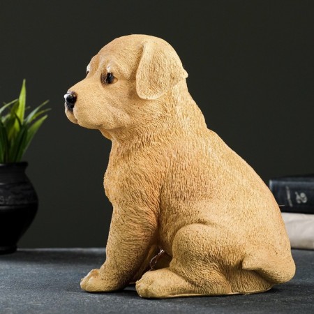 Garden figure "Labrador puppy" 17x12x20cm-5
