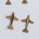 Decor for creativity Metal "Airplane" bronze set 8 pcs 3.4x2.4 cm