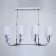 Palermo chandelier, size 66x262x110 cm, 480W 8xe14 IP 20