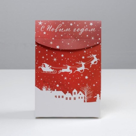 Folding box "Happy New Year", 15 x 7 x 22 cm, new year-4