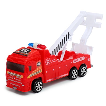 Inertia "evacuation" truck, with a machine, red color-4