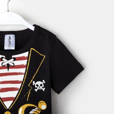 T-shirt Children's KAFTAN "Pirate", black, height 110-116 (32)-6