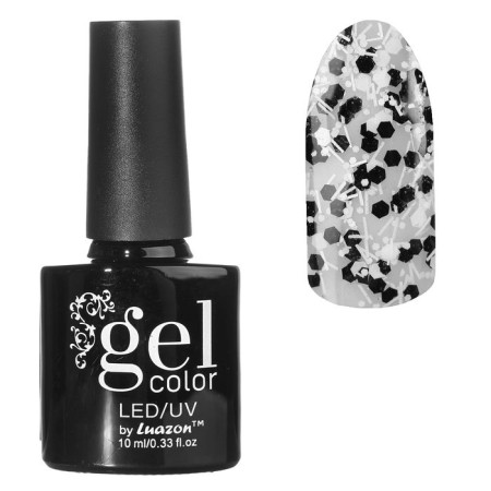 Nail gel-fluid 3 phase LED/UV with camifubuki, 09-12 black, 10 ml