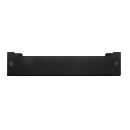 Metal shelf 275x67 mm for storage on a perforated panel, black-5