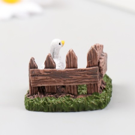 Figure for Florarium Polystone "Duck in the Garden" 4x4x3 cm-3