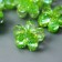 Decor for creativity Plastic "Green Flower" Purvalum 1.2x1.2 cm
