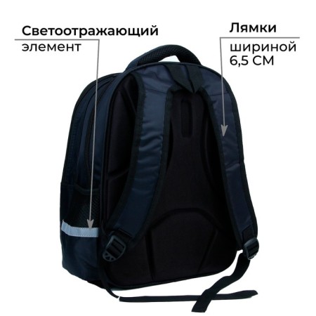 School backpack 39x30x14 cm "September 1: Machine"-8