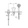 The mixer built on board the Bravat Cobra F5140197CP-1-RRUS bath is 3 holes, chrome