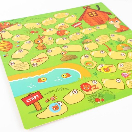 The board game "Learning to count. Three bears ", 3+-5