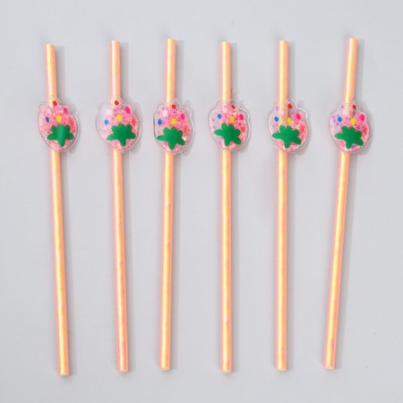 Pipe for cocktail "Berries", set, 6 pcs