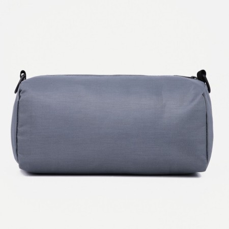 Sports bag with zipper, gray color-3