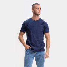 T-shirt male, dark blue color/Print mix, size 2xl