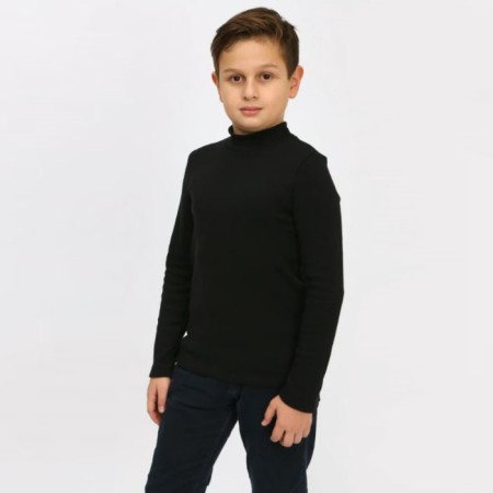 Children's Turtleneck "Graffiti", black color, height 146 cm