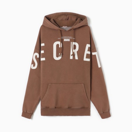 Women's sweatshirt was launched, brown color, one size (42-46)-1