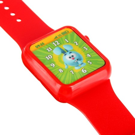 Musical watches "Smeshariki: Funny Cups", sound, works from batteries-11