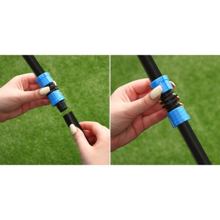 Club-connector for drip tape, 16 mm, plastic, Greengo-2