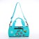 Youth bag with zipper, turquoise color