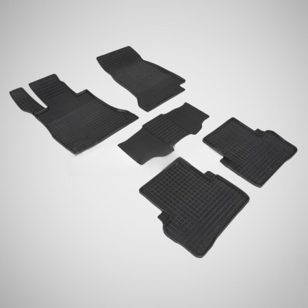 Rubber rugs ’grid’ for Mercedes-Benz E-Class W213, 2016-