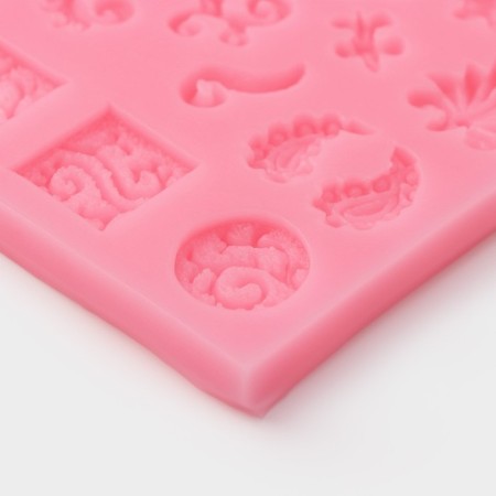 Mold Dolyana "Mix Patterns", Silicon, 13 × 9.5 cm, Mix color-2