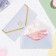 Money envelope "Wedding - 2" rings, embossing, 19.5 x 9 cm