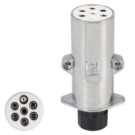 Tour of the trailer/tractor AIRLINE, 24V, type-S 7 contacts, metal, nut-2