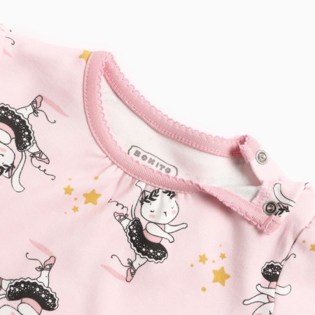 Longsliv children, pink/kitty color, height 68 cm-1