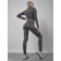 Sports suit female, size 46, dark gray color