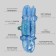 Supply for curling “Magic Locon”, 4 objects: curlers, elastic bands - 2 pcs, crab, blue color