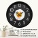 Wall watches, D-20 cm, kitchen, "glazes", silent
