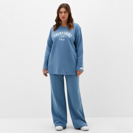 Women's sweatshirt MIST COZY STYLE, Blue, size 54-1