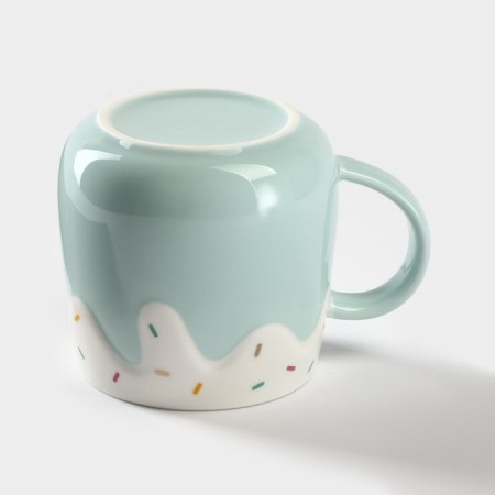 Ceramic mug "Delicate ice cream", 380 ml, color mix-2