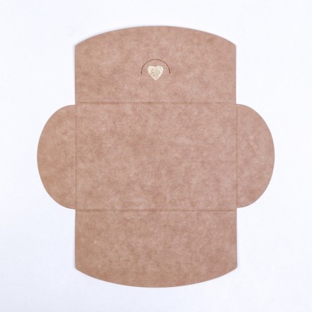 Envenue for certificate with embossing, craft, 10.5 x 7 cm-3