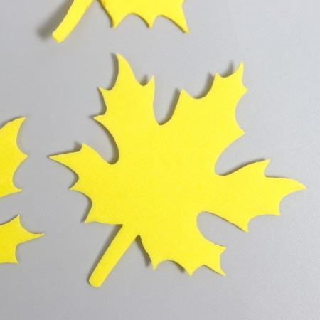Foamir's blank "List of maple", 5x5cm, 10pcs, yellow set-1
