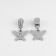 Automatic castle for metal zippers, No. 3, decorative, 10 pcs, Nickel color