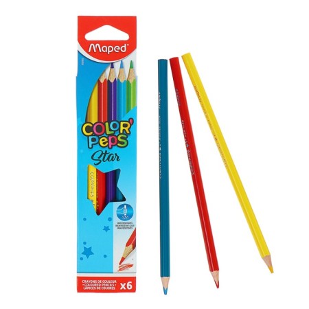 Three -sided pencils, 6 colors, Maped Color Peps-1