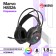Marvo H8326 headphones, game, full -size, microphone, USB + 2*3.5mm, 1.8 m, RGB, black