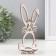 Easter stand "Hare" 9.3x6.5x17 cm (set 3 parts) White