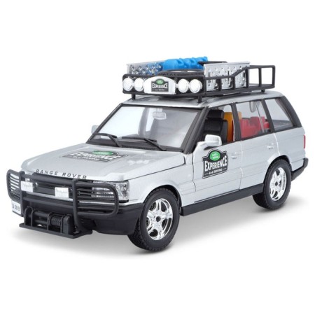 BBURAGO LAND ROVER, DIE-CAST, 1:26, opening doors, silver color
