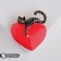 Brooch "Cat Martovsky", the color is red-black in gold