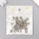 Decor hat for beads Metal "Flower-star" silver G034B503 0.9x1.1 cm