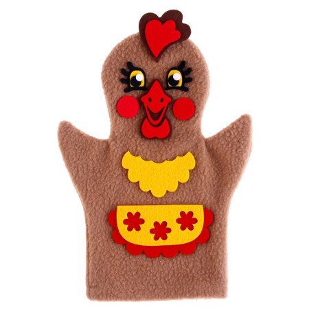Finger theater doll on the hand "chicken"